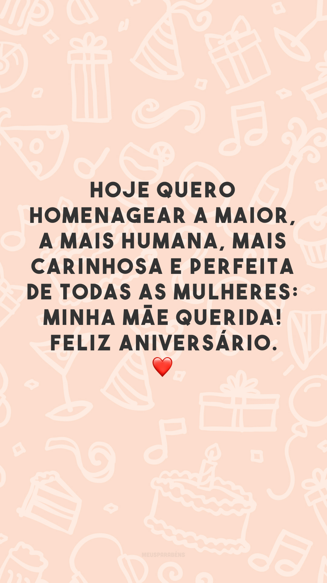 Hoje quero homenagear a maior, a mais humana, mais carinhosa e perfeita de todas as mulheres: minha mãe querida! Feliz aniversário. ❤️