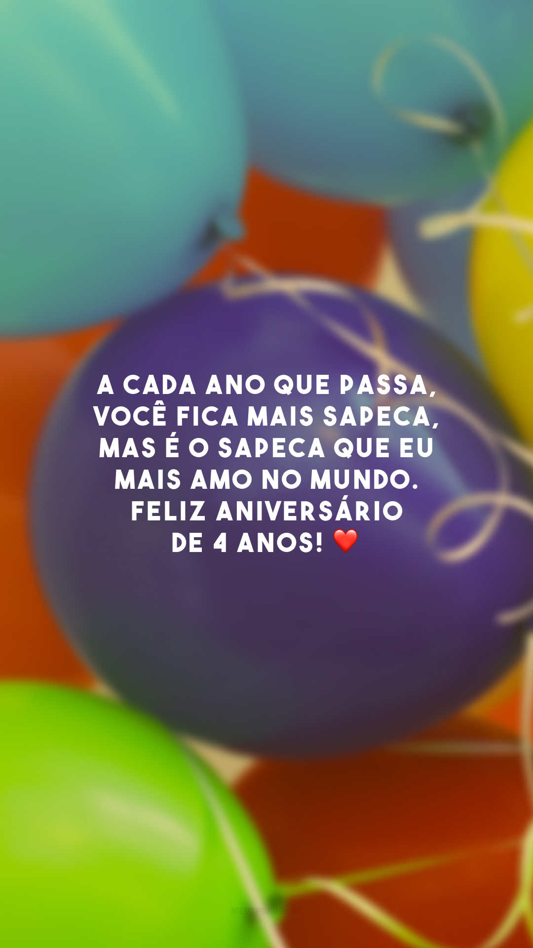 A cada ano que passa, você fica mais sapeca, mas é o sapeca que eu mais amo no mundo. Feliz aniversário de 4 anos! ❤️