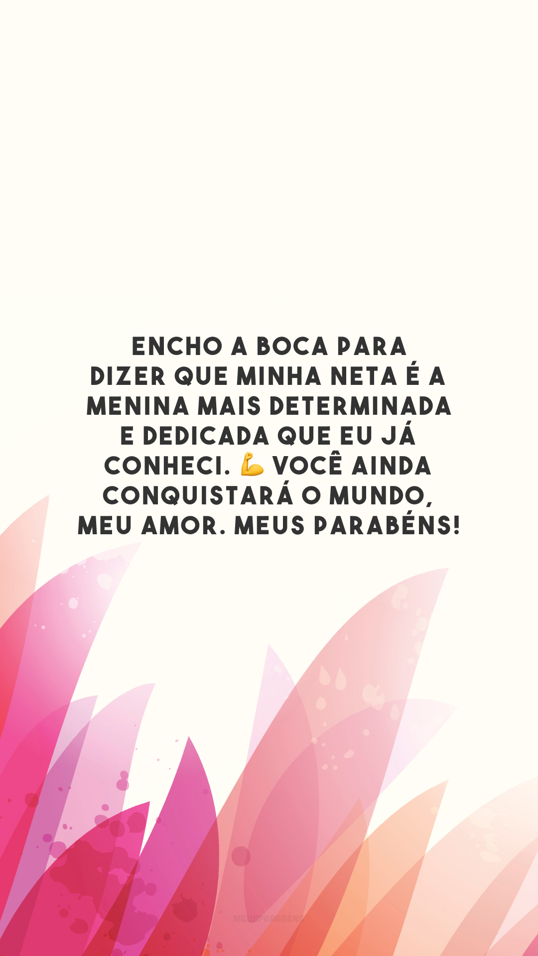 Quando te vejo correndo pela casa, me lembro da minha infância. Obrigada por me trazer tantas lembranças boas, minha neta. ✨ Feliz aniversário!