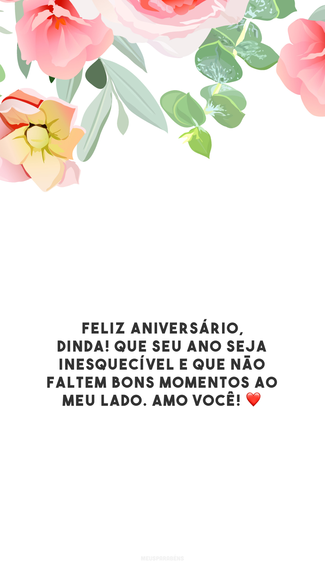 Feliz aniversário, dinda! Que seu ano seja inesquecível e que não faltem bons momentos ao meu lado. Amo você! ❤️