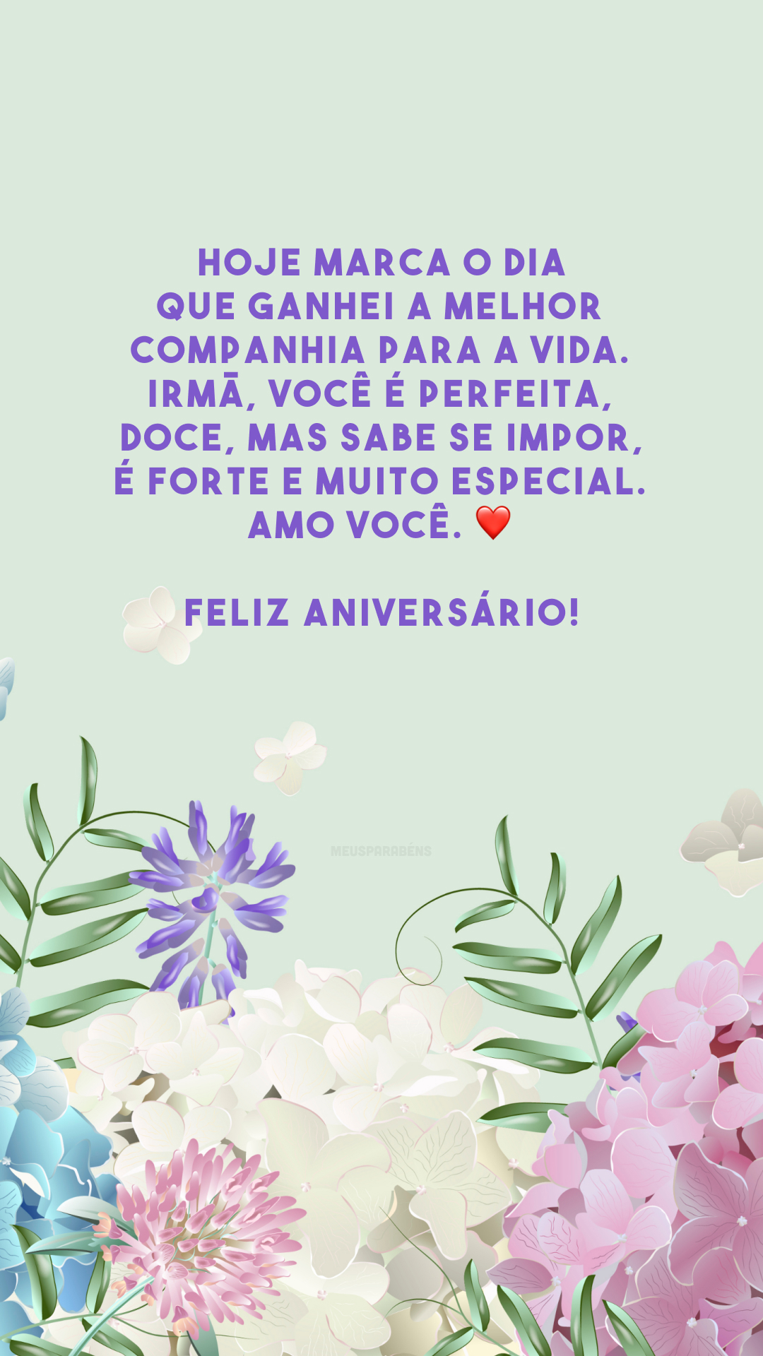 Hoje marca o dia que ganhei a melhor companhia para a vida. Irmã, você é perfeita, doce, mas sabe se impor, é forte e muito especial. Amo você. ❤️ Feliz aniversário!