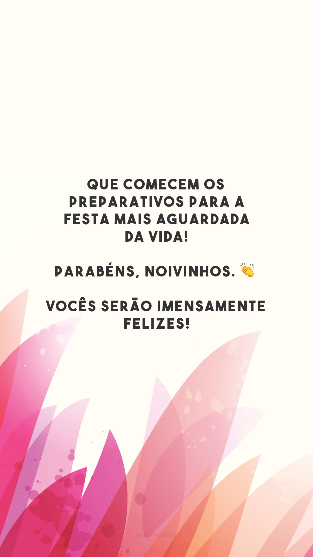 Que comecem os preparativos para a festa mais aguardada da vida! Parabéns, noivinhos. 👏 Vocês serão imensamente felizes!