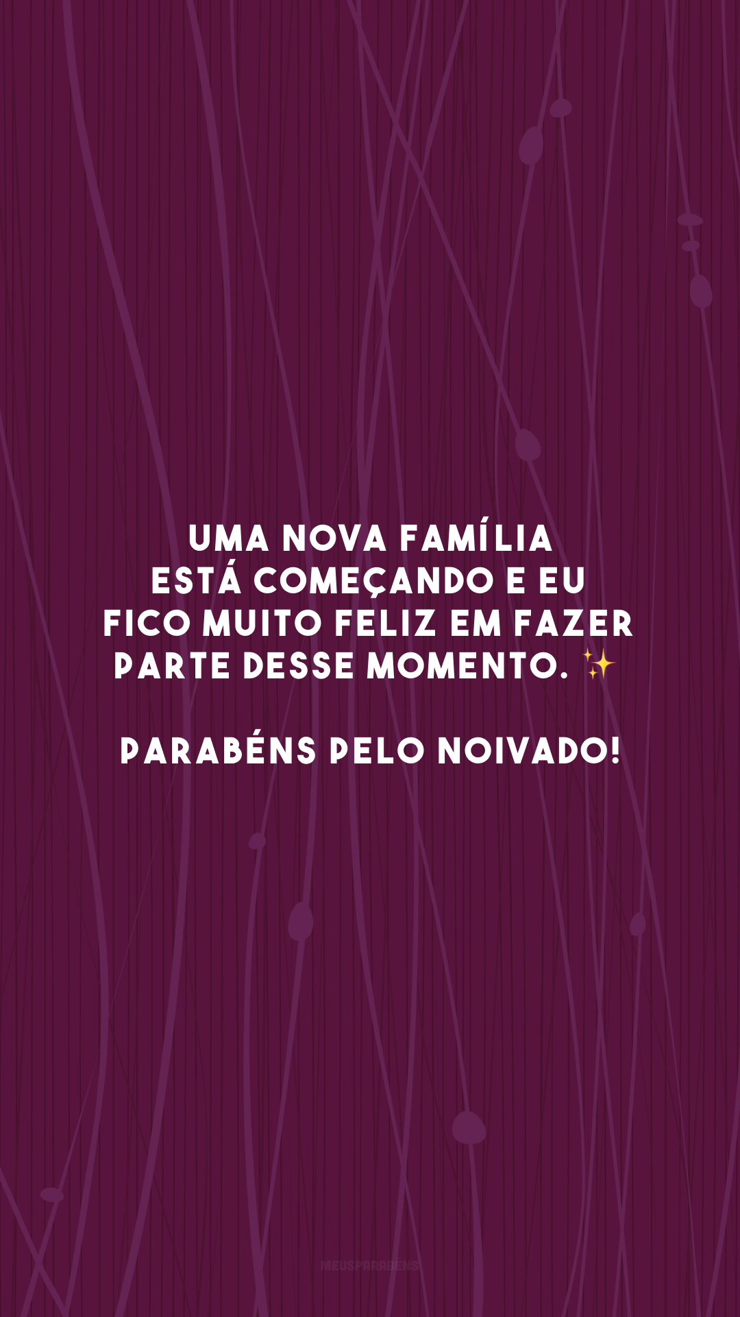 Uma nova família está começando e eu fico muito feliz em fazer parte desse momento. ✨ Parabéns pelo noivado!