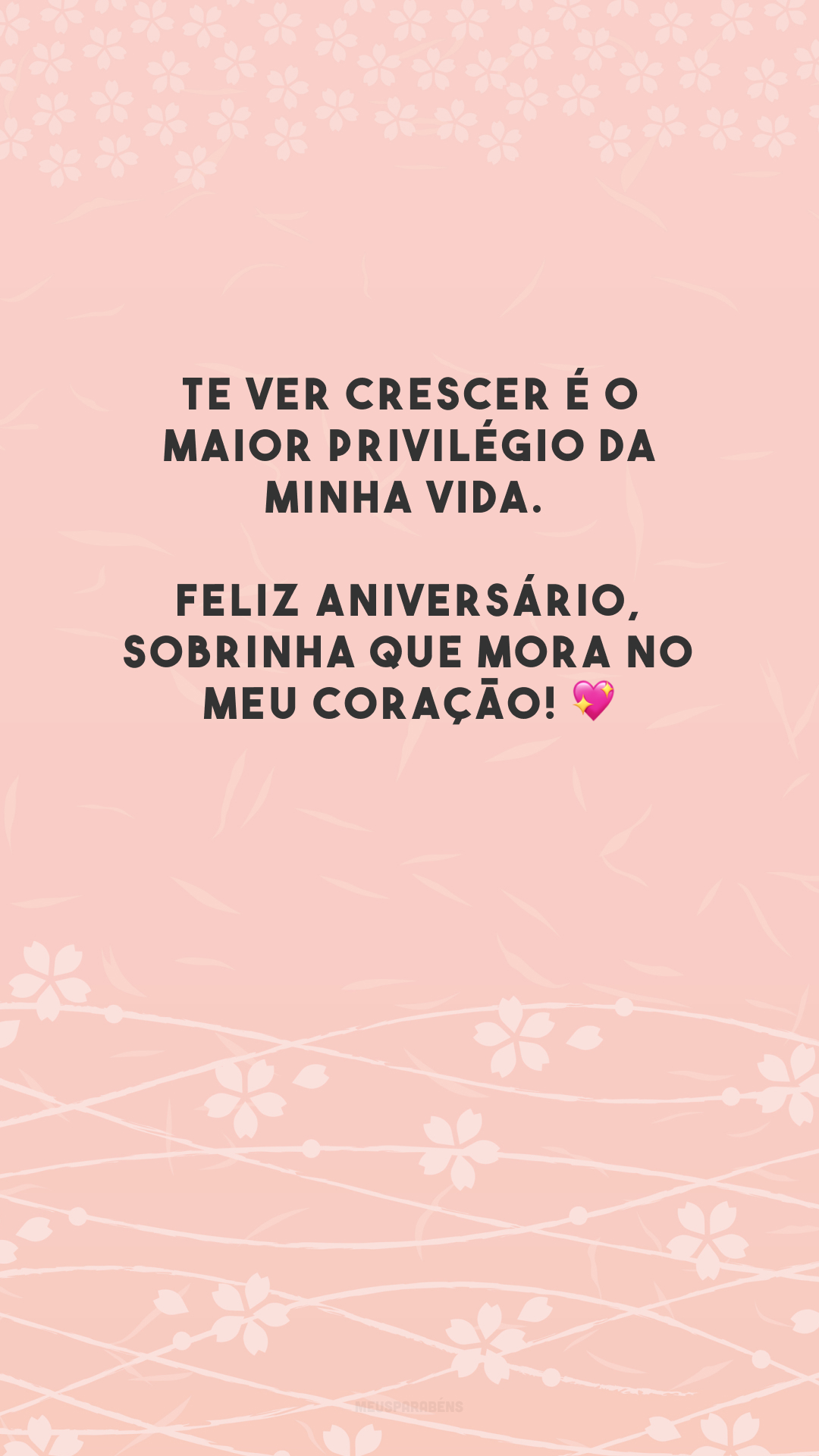 Te ver crescer é o maior privilégio da minha vida. Feliz aniversário, sobrinha que mora no meu coração! 💖